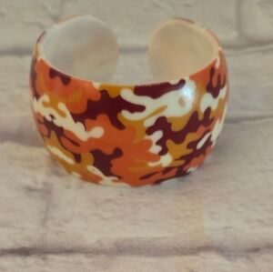 Colorful Camo Cuff Bracelet